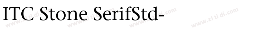 ITC Stone SerifStd字体转换